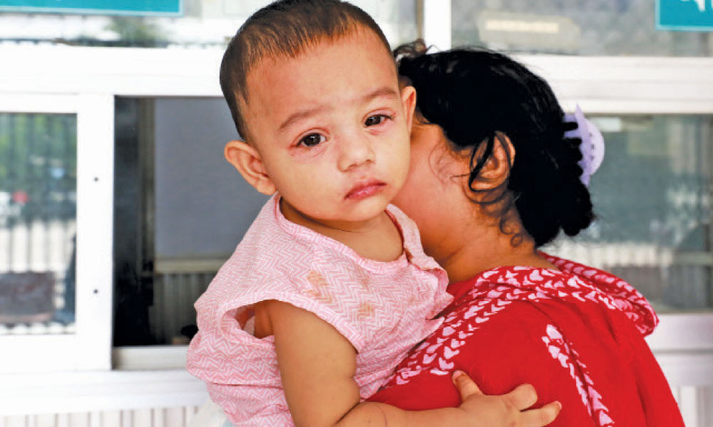 কুমিল্লার ১১ মাস বয়সী ইরফান হামে আক্রান্ত