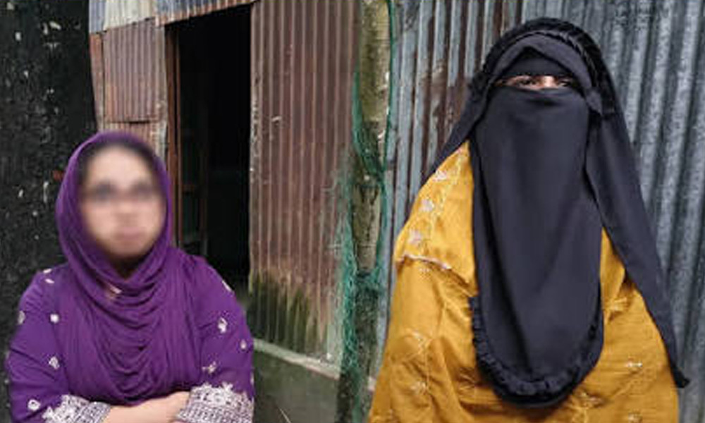 সৌদি প্রবাসী যুবকের বাড়িতে ২ নারীর অনশন