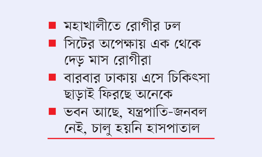 অনিয়মে ৭ বছরেও চালু হয়নি ৮ বিভাগীয় ক্যান্সার হাসপাতাল