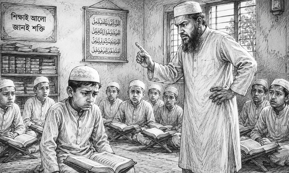 কওমি মাদরাসায় শিশুদের ওপর অমানবিক নির্যাতন, সরকারের হস্তক্ষেপ জরুরি
